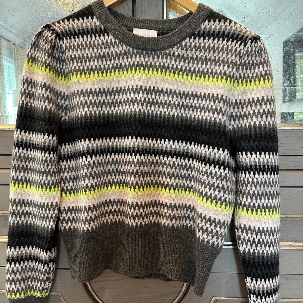 Brodie striped sweater sz sm